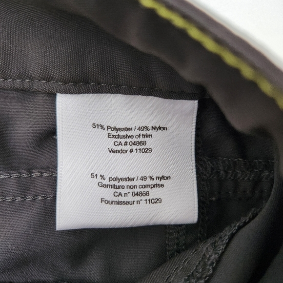 MEC Black Mid Rise Hiking Capri Pants size 4 - Picture 9 of 11